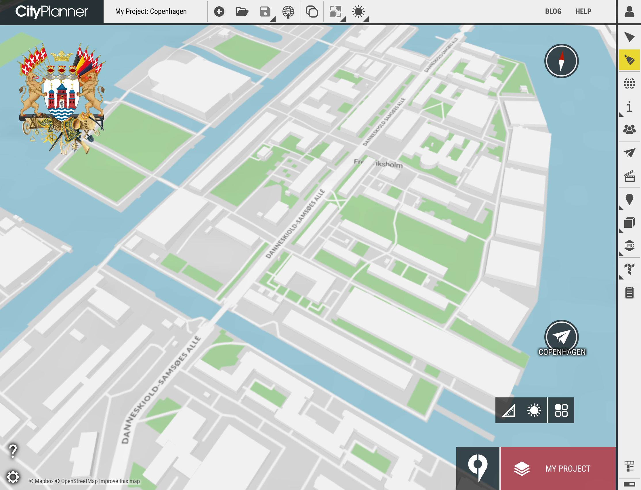 Example: Copenhagen with OSM 3D Buildings
