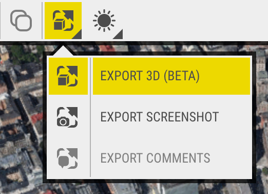 Top Bar > Export 3D