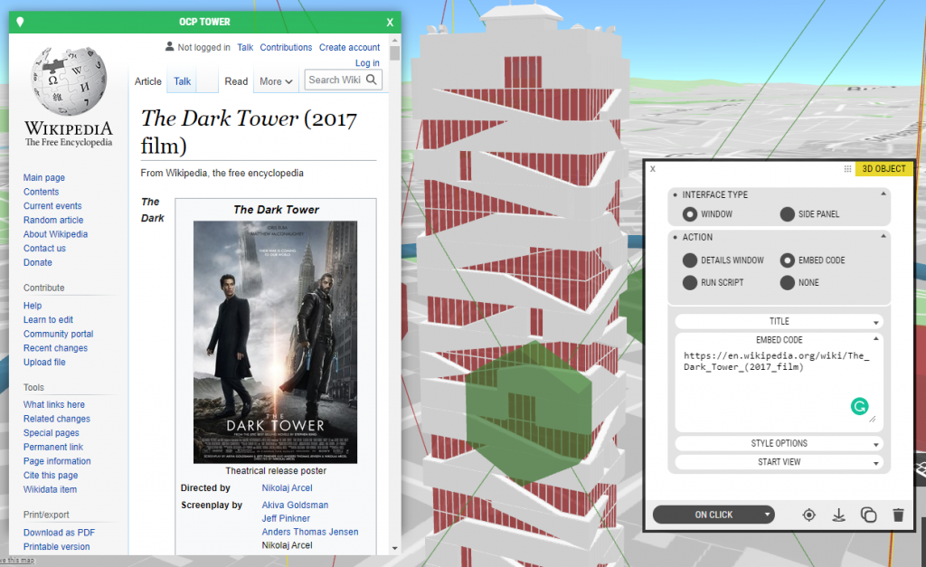 Guide to Clickable 3D Models – OpenCities Planner Guide